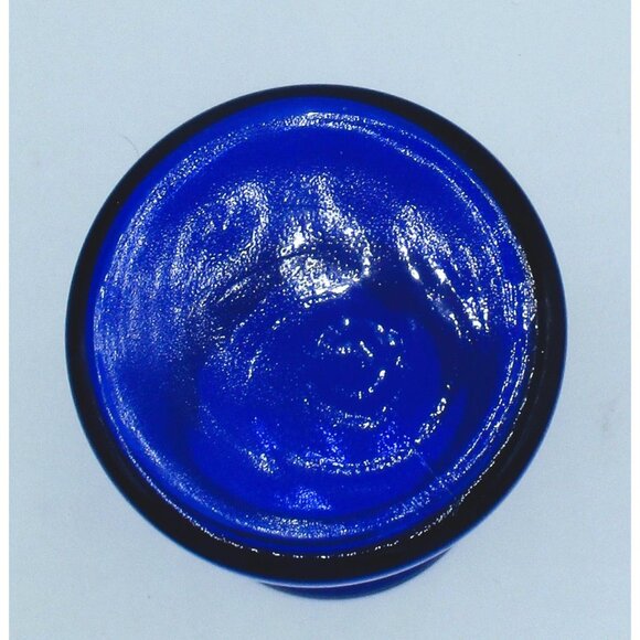 Set Of 2 Cobalt Blue Glass Vases 9" & 6.5" Heavy Decorative Floral Centerpieces - Picture 6 of 9